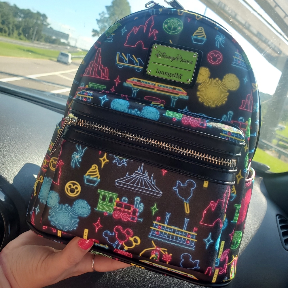 NEW Neon Disney Park Loungefly